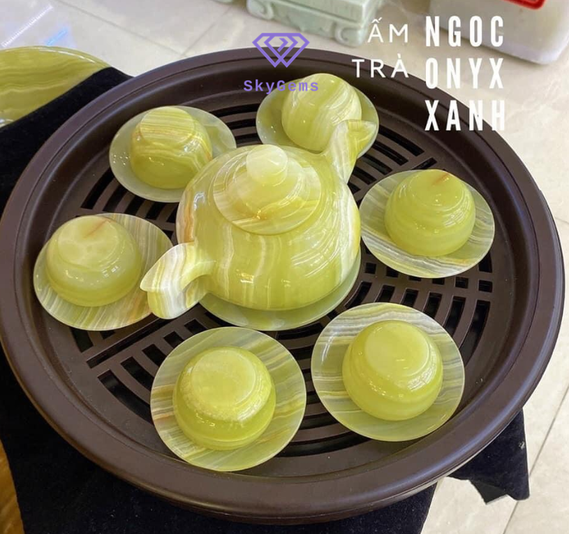 Bộ ấm chén ngọc Onyx xanh.png